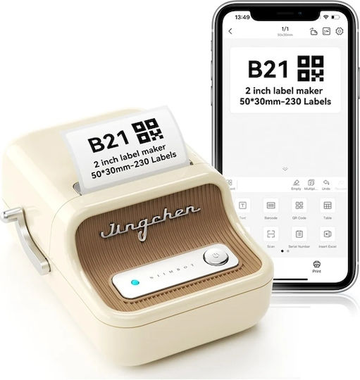 Niimbot B21 Pro Electronic Label Maker with Bluetooth White