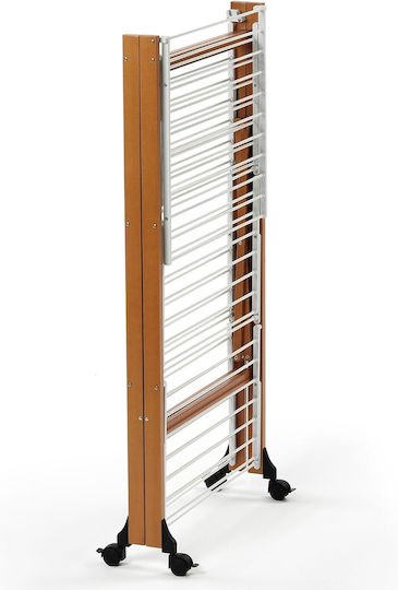 Wooden Floor Clothes Drying Rack with Hanging Length 35m
