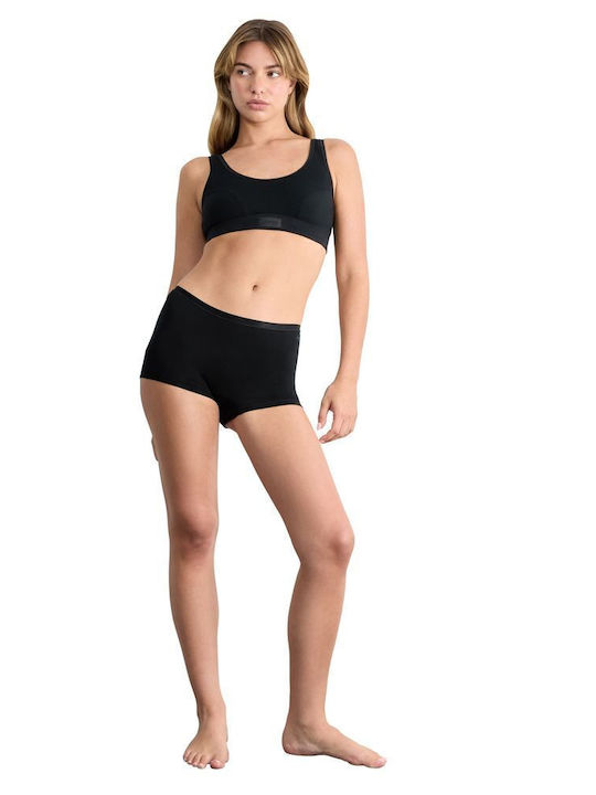Βαμβακερά Women's Boxer 3Pack Black