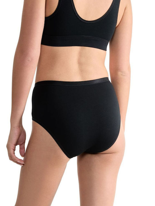 Βαμβακερά Γυναικεία Slip 3Pack Μαύρο