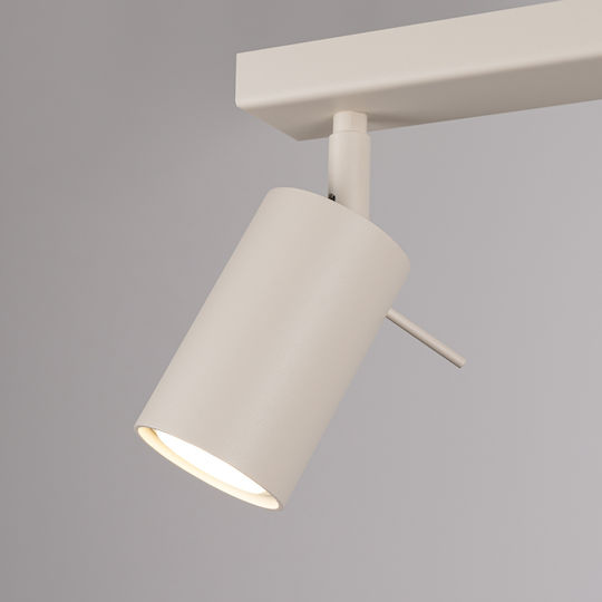 Sollux Doppel Spot mit Fassung GU10 in Beige Farbe