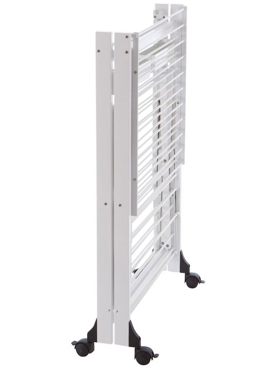 GreenTech Uscătoare Rufe Pliabilă De Pardoseală Din Aluminiu Cu Roți Cu Lungimea Suportului De Uscare A Hainelor 30m