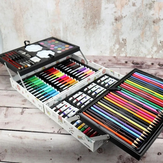 Painting Set in Case 34.5x23.5cm 145pcs