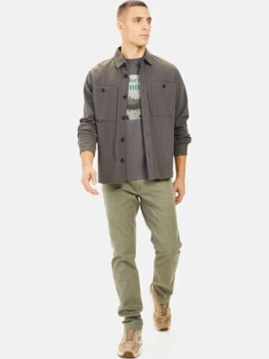 Men's Trousers Elastic Regular Fit Khaki