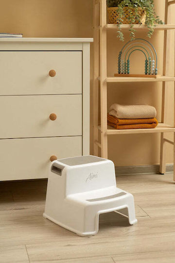 Aimi Gray Bathroom Step Stool Sensillo