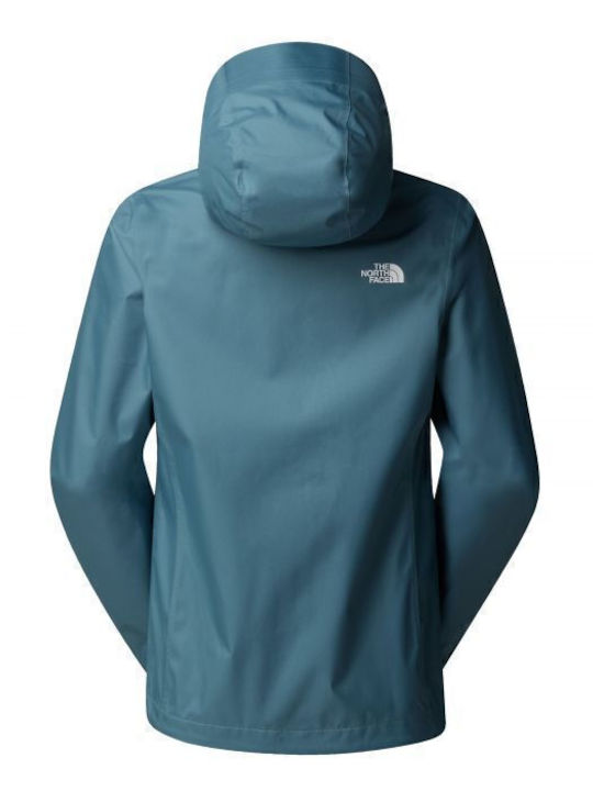 Quest Women's Short Lifestyle Jacket Waterproof and Windproof for Spring or Autumn Stormy Blue