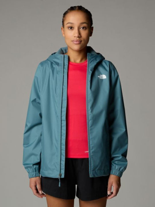 Quest Women's Short Lifestyle Jacket Waterproof and Windproof for Spring or Autumn Stormy Blue