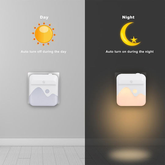 Bakaji LED Night Light Switch with Photocell 1pcs