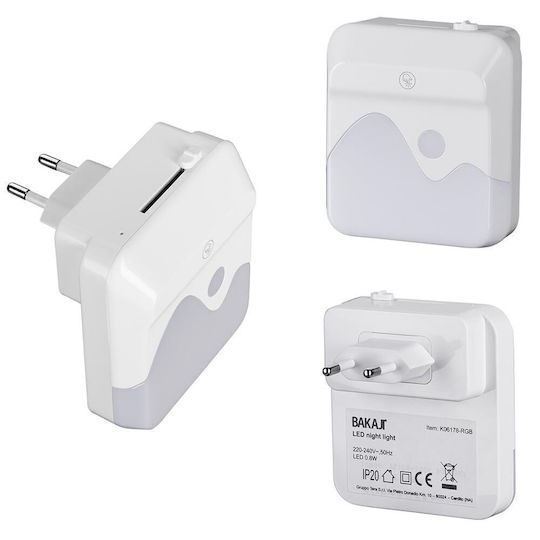 Bakaji LED Night Light Switch with Photocell 1pcs