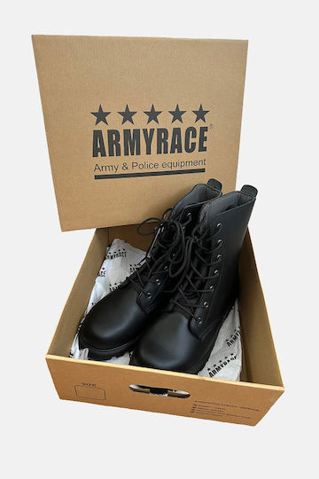 Army Race Military Boots Leather Black AR410