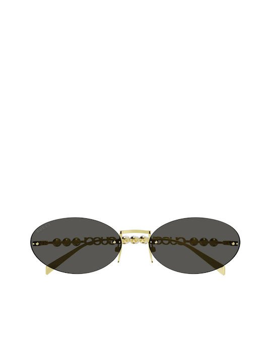 サングラス GUCCI Woman Sunglasses Gold GG1922S 001 Gucci GG1922S 001 Panthos Sunglasses Yellow Gold - eye-oo.com