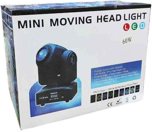 Moving Head Light 60w Mini Moving Projektor 60w 027090
