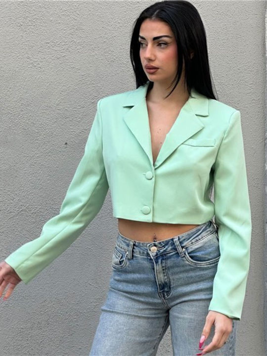 Chica Scurt Blazer pentru femei Sacou Veraman