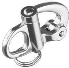 Edelstahl Marine Karabinerhaken Auge M8297 Inox A4 12mm