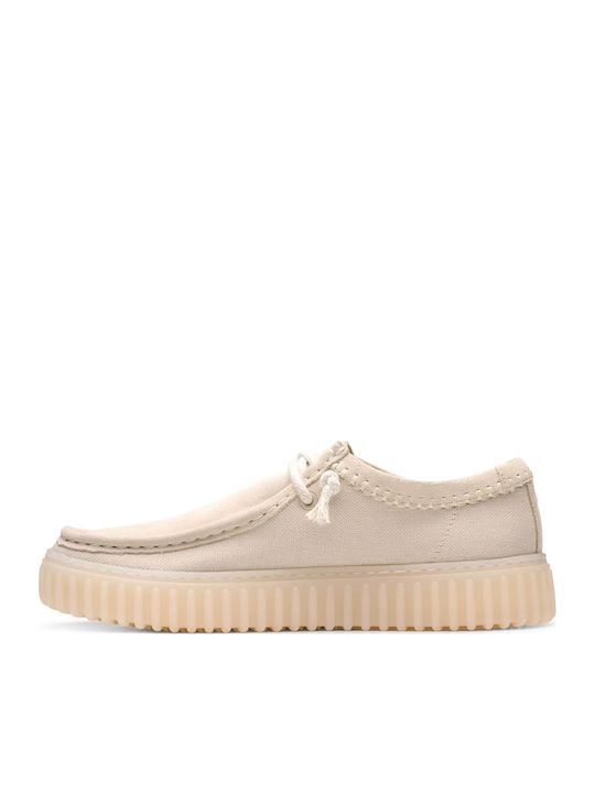 Men's Leather Moccasins Beige