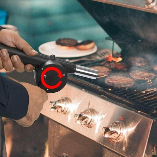Manual Air Gun with Hand Crank for Barbeque