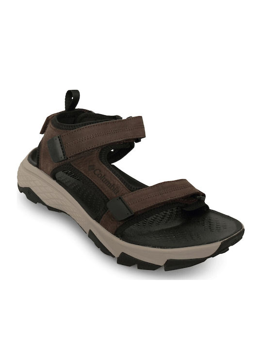 Peakfreak Rush Δερμάτινα Ανδρικά Σανδάλια σε Καφέ Χρώμα