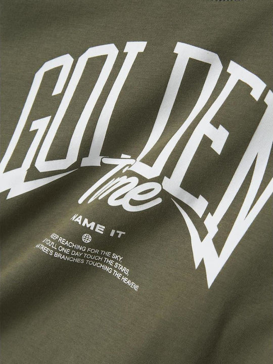Παιδικό T-shirt Dusty Olive Basketball
