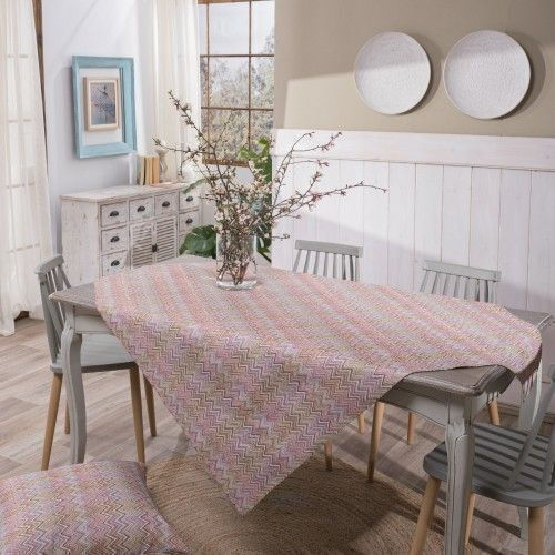 Teoran Tischtuch Tortosa Mehrfarbig 135x135cm