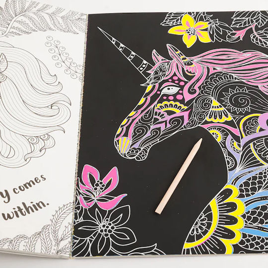 Anti-Stress Colouring Book Art Creations Beautiful Neon Neon Unicorns 2024 Ed