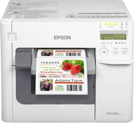 Epson C3500 Εκτυπωτής Ετικετών USB, Serial, Ethernet Έγχρωμος