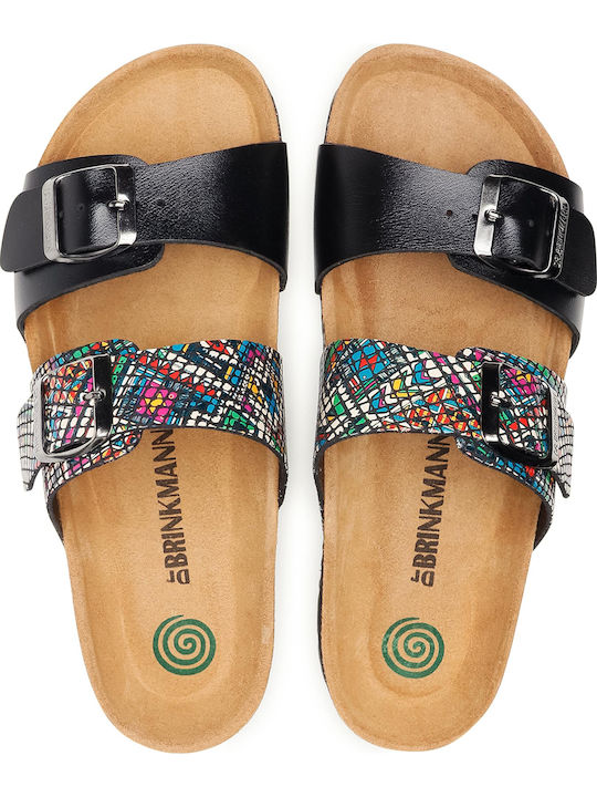 Women's Flat Sandals in Black Color