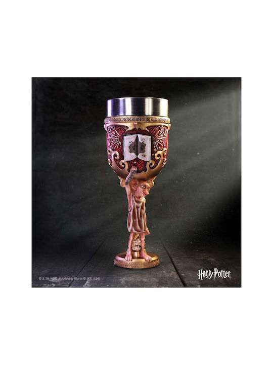 Nemesis Now Glass for White and Red Wine made of Stainless Steel in Red Color Goblet