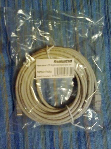 PremiumCord U/UTP Cat.6 (Gigabit) Network Cable Ethernet 5m Gray