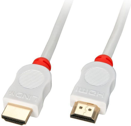 Lindy HDMI 2.0 Premium High Speed 4K 60Hz HDR Cable HDMI male - HDMI male 3m Λευκό