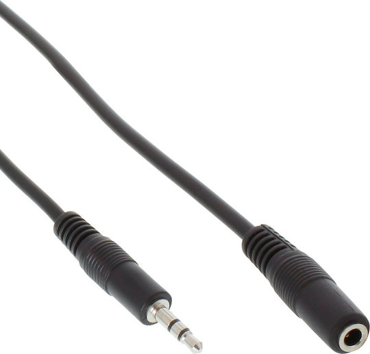 InLine 3.5mm Jack Cable Male to Female Black 5m
