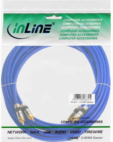 Intos Electronic Kabel 2x RCA-Stecker - 2x RCA-Stecker 25m 89725P