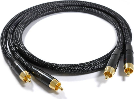 Melodika Kabel 2x RCA-Stecker - 2x RCA-Stecker 0.5m