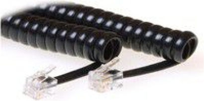 Cablu Microconnect pentru receptor RJ10-RJ10 2m RJ10 4P4C RJ10 4P4C M-M spirală negru