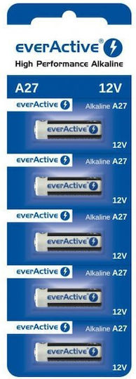 everActive High Performance Alkaline Batterien A27 12V 5Stück