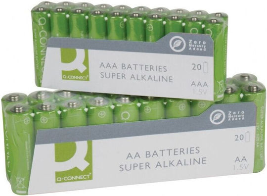 Q-Connect Αλκαλικές Μπαταρίες AAA 1.5V 20τμχ
