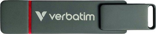 Verbatim 512GB USB 2.0 Stick with connection USB-A & USB-C Silver