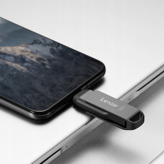 Lexar D400 32GB USB 3.1 Stick with connection USB-C & USB-A Gray