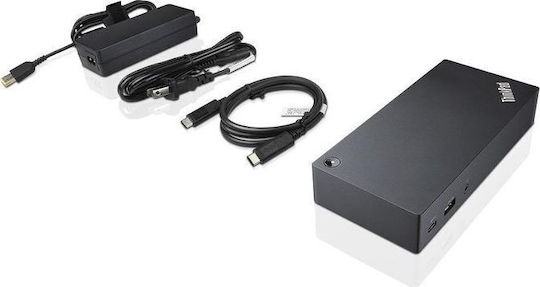 Lenovo ThinkPad Dock / USB-C Docking Station mit DisplayPort 4K Ethernet Schwarz