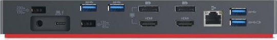 Lenovo ThinkPad Dock / Thunderbolt 3 Docking Station με HDMI/DisplayPort Ethernet Μαύρο