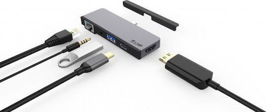 LMP USB-C Docking Station με HDMI 4K PD Ethernet Γκρι (LMP-USBC-TDOCK-SG)