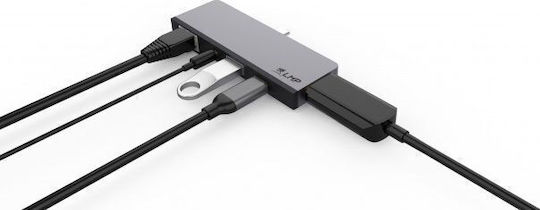LMP USB-C Docking Station με HDMI 4K PD Ethernet Γκρι (LMP-USBC-TDOCK-SG)