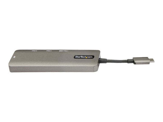 StarTech USB-C Docking Station με HDMI 4K PD Ethernet Γκρι (DKT30CHPD3)