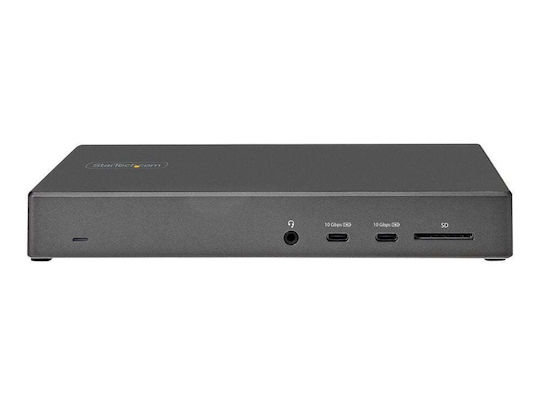 StarTech USB-C / USB-A Docking Station με 4K PD Ethernet Γκρι (DK31C2DHSPDUE)