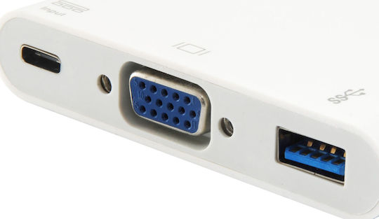 Equip USB-C Docking Station mit Weiß (133462)