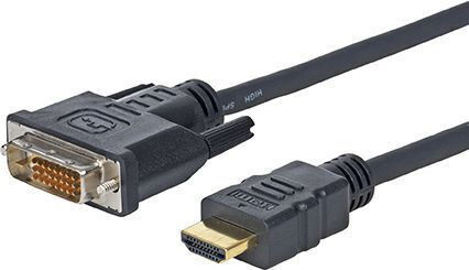Microconnect Kabel DVI-D-Stecker - HDMI-Stecker 1m Schwarz (HDM192411)