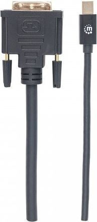 Manhattan Cable DVI-D male - DisplayPort male 1.8m Μαύρο (152150)