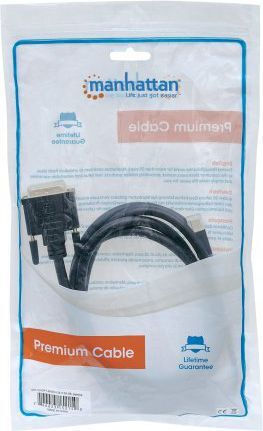 Manhattan Cable DVI-D male - DisplayPort male 1.8m Μαύρο (152150)