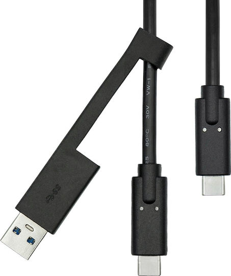 ProXtend USB 2.0 Kabel USB-C männlich - USB-A Schwarz 1m (USBCWA-001)