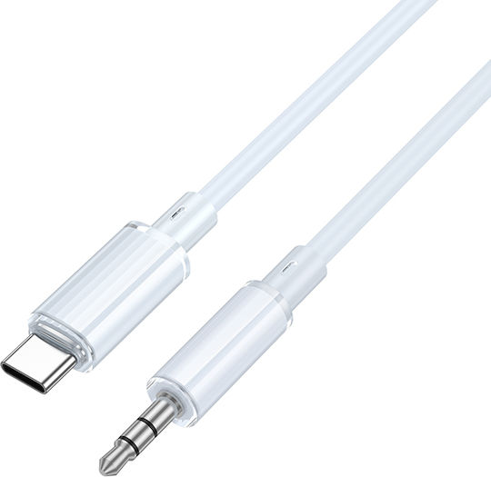 Borofone USB 2.0 Cable USB-C male - 3.5mm Κίτρινο 1m