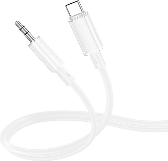 Borofone USB 2.0 Cable USB-C male - 3.5mm Κίτρινο 1m